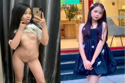 Em nữ sinh tóc dài quyến rũ cưỡi ngựa