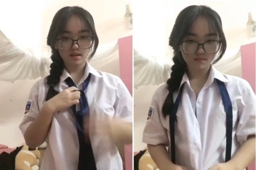 Sex cô gái học sinh kính cận với đôi mông siêu phẩm